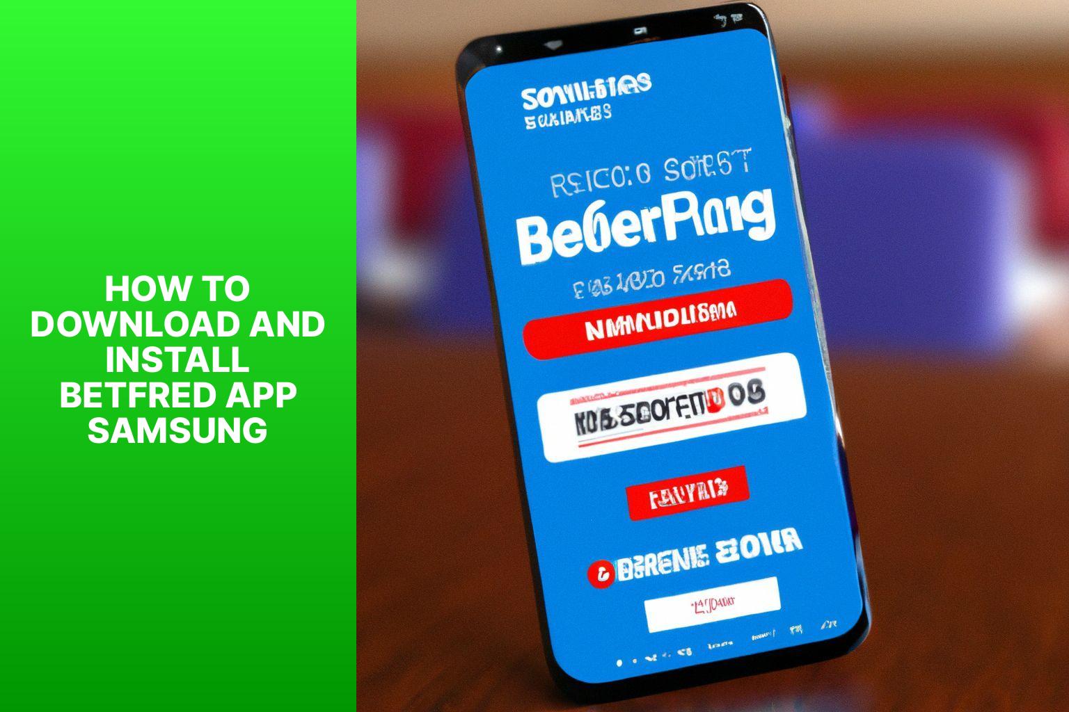 How to Download and Install Betfred App Samsung - Betfred App Samsung: Betting on the Go with Betfred 
