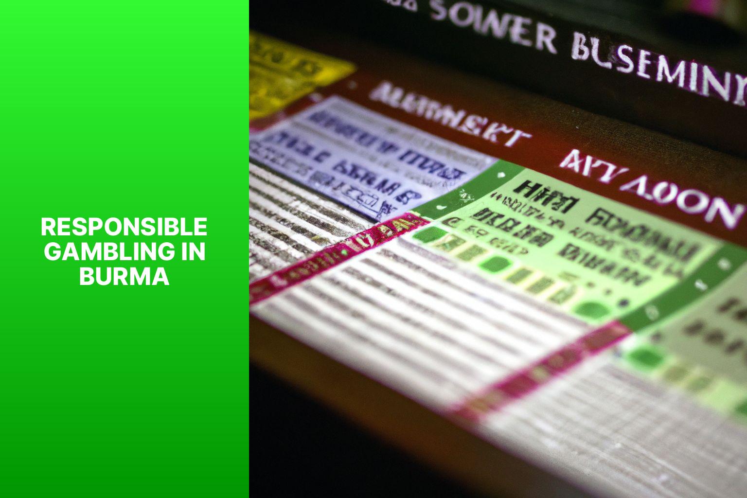 Responsible Gambling in Burma - Betting in Burma: Legal Landscape and Betting Options 