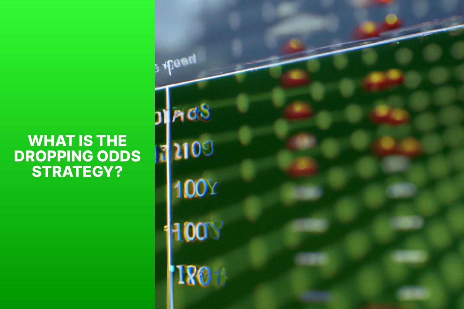 What is the Dropping Odds Strategy? - Dropping Odds Strategy: How to Use Odds Movements to Your Advantage 