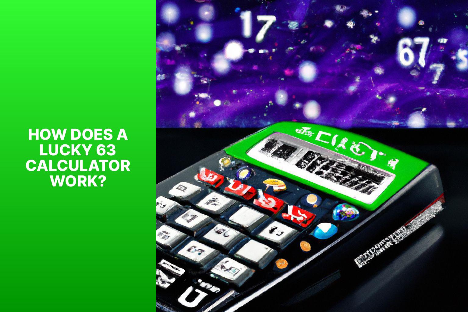 How does a Lucky 63 Calculator work? - Lucky 63 Calculator: Calculating Lucky 63 Bets 