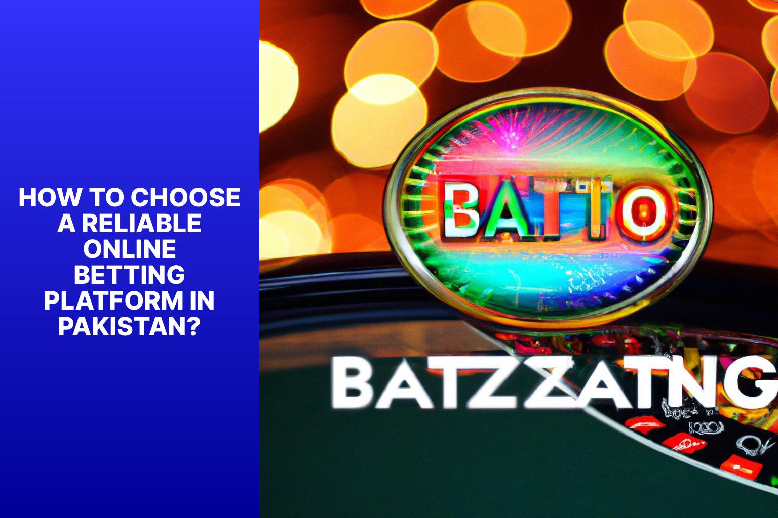 How to Choose a Reliable Online Betting Platform in Pakistan? - Online Betting in Pakistan: Legalities and Options 