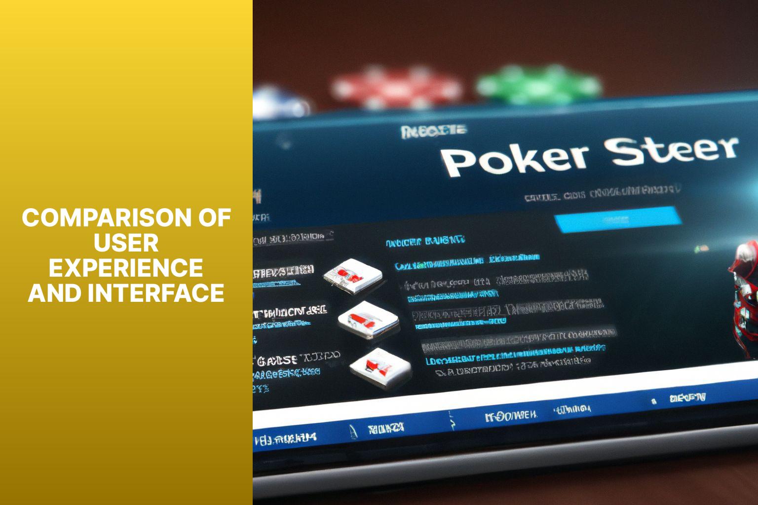 Comparison of user experience and interface - PokerStars Sports: Merging Poker and Sports Betting 