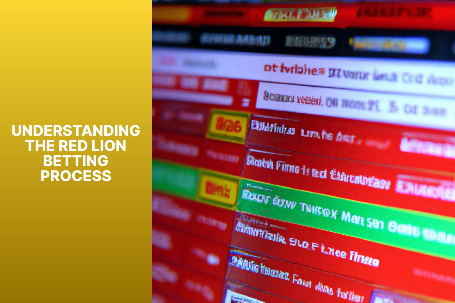 Understanding the Red Lion Betting Process - Red Lion Betting: Navigating Betting Opportunities on Red Lion 