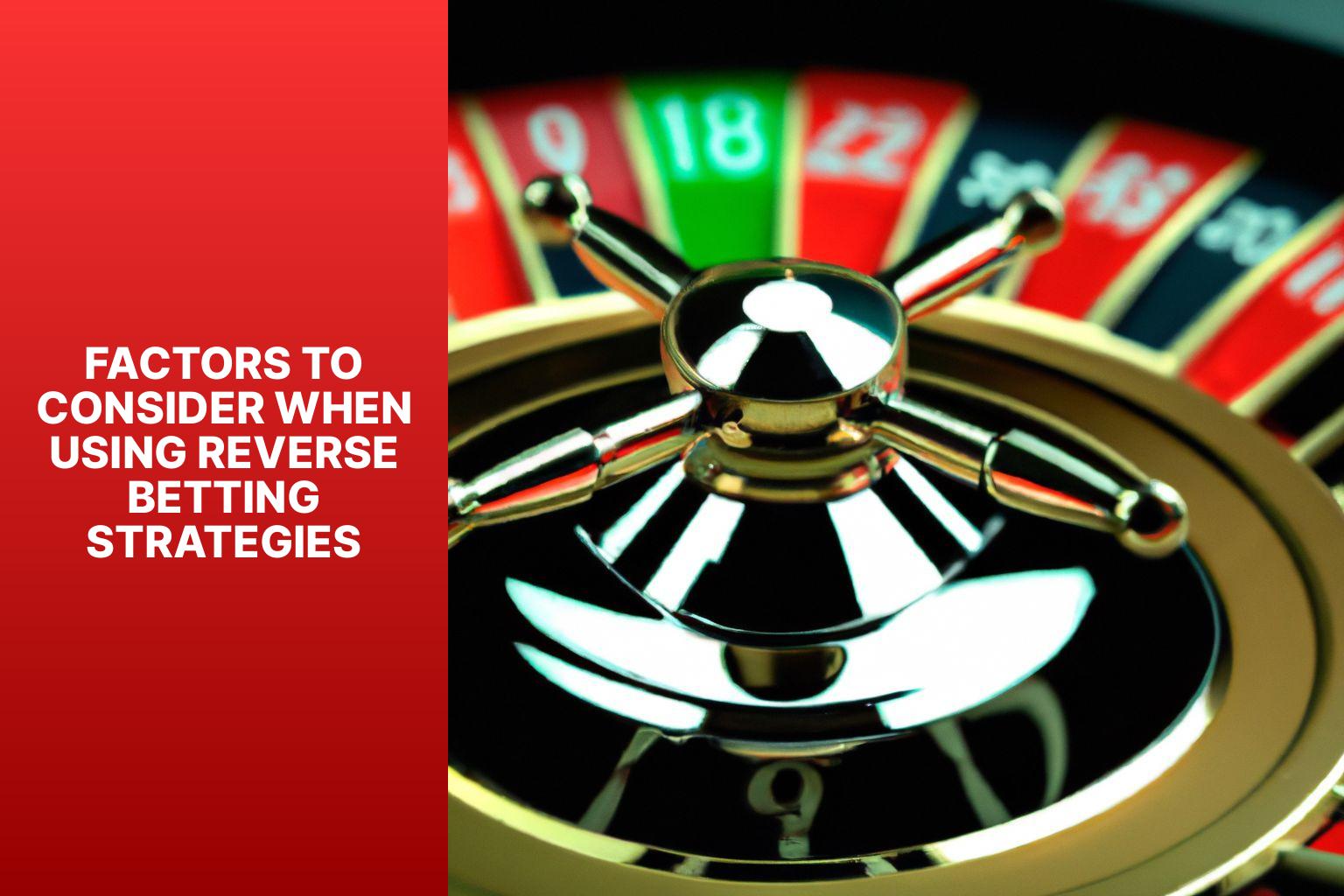 Factors to Consider When Using Reverse Betting Strategies - Reverse Betting Strategies: Flipping the Odds in Your Favor 
